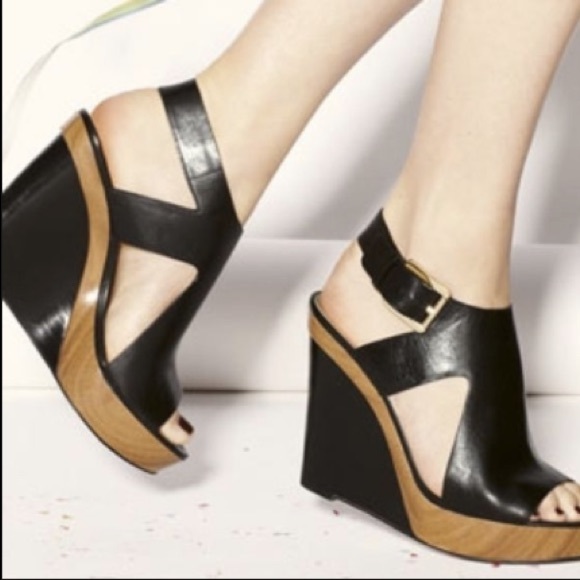Michael Kors Josephine Wedge, black, 7 đź‘ - Picture 2 of 11